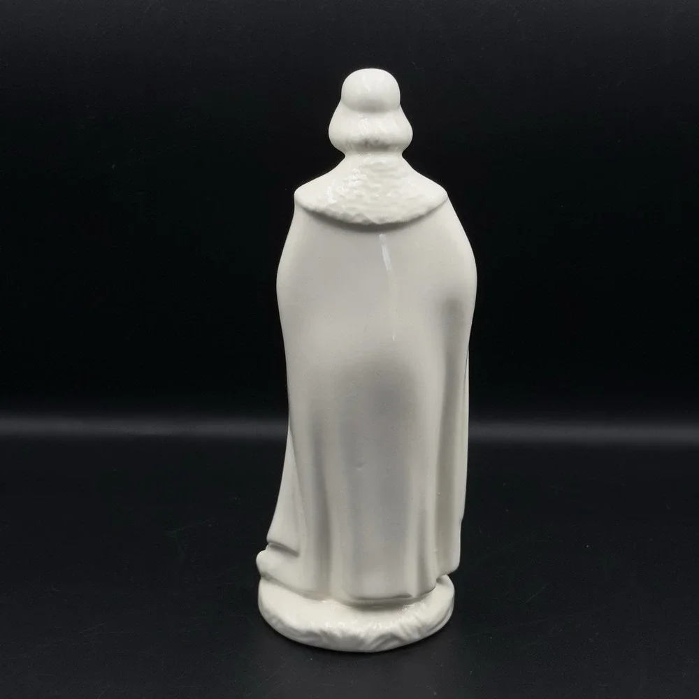 HOLLAND MOLD Vintage 1966 Nativity Tall King Wise Man with Box,‎ Glazed White